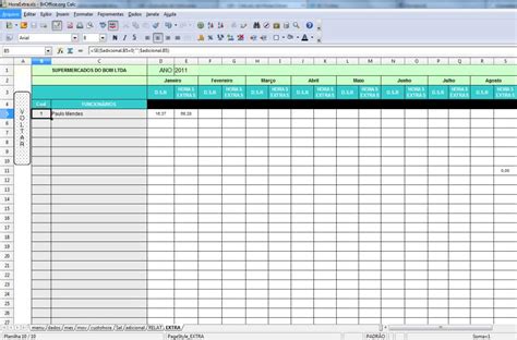 Planilha De Controle Salarial Planilha Excel Folha De Pagamento