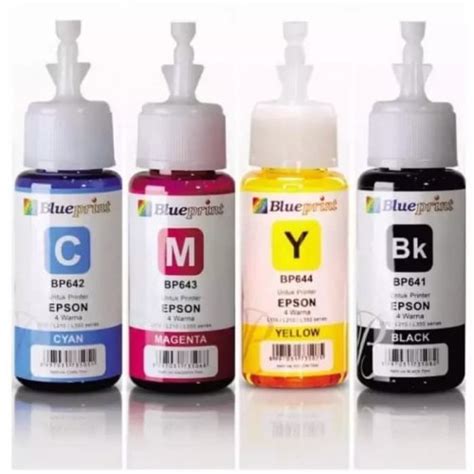 Jual Tinta Tinta Printer Blueprint Ml For Epson Warna Varian