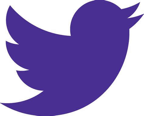 Purple Twitter Logo - LogoDix