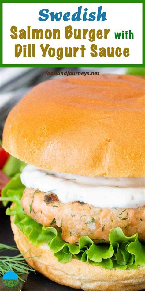 Swedish Salmon Burger With Dill Yogurt Sauce Artofit