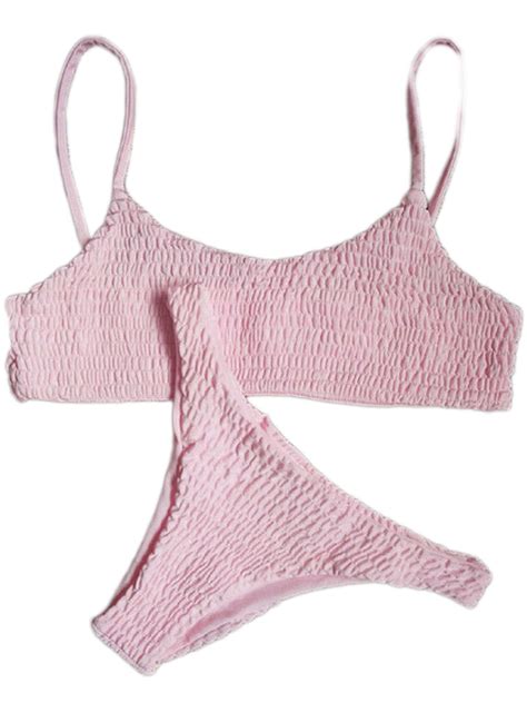 Dewadbow Womens Padded Push Up Bikini Bra Set Swimsuit Bathing Suit