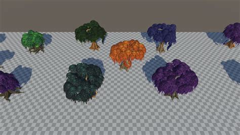 Stylized Willow Trees
