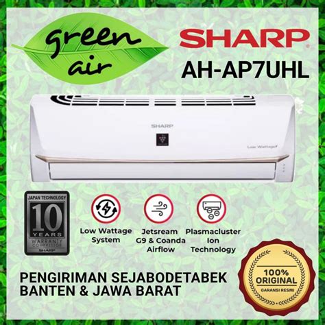 Jual AC SHARP AH AP 7 UHL 3 4 PK PLASMACLUSTER AH AP7UHL HARGA UNIT