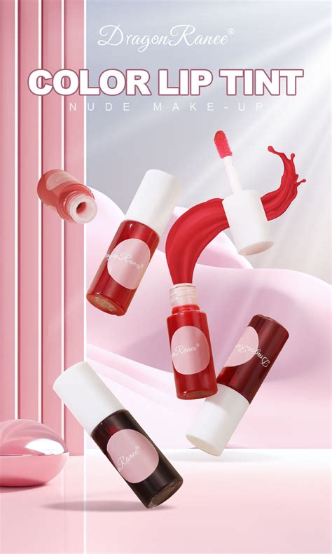 Dragon Ranee Nude Pink Mirror Water Lip Gloss Moisturizing Sexy Red Lip Tint Waterproof Liquid
