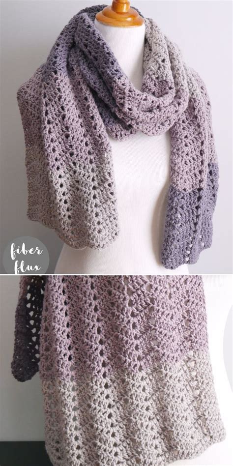 Winter Garden Scarf Free Crochet Pattern Crochet Lace Scarf Crochet