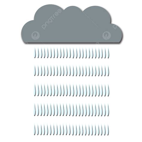 Rainy Weather PNG Transparent, Cartoon Hand Drawn Rainy Weather ...