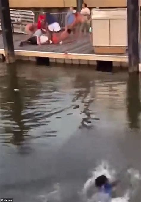 Alabama Boat Brawl New Footage Shows Black Man Smack White Boater With