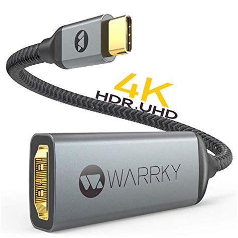 USB C To HDMI Adapter 4K UHD WARRKY Gold Plate In Pakistan WellShop Pk