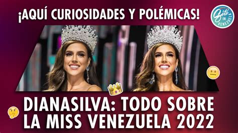 Diana Silva Miss Venezuela Pol Mica Y M S Solo En Venezuela