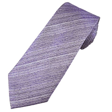 Tresanti Celeste Shades Of Purple Fine Stripe Pattern Men S Silk