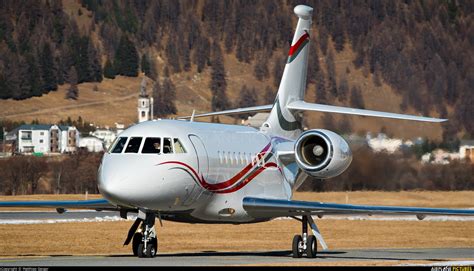 VQ BIJ Private Dassault Falcon 2000LX At Samedan Engadin Photo ID