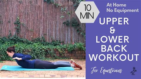 Equestrian Posture Workout 10 Min No Equipment Program For A Stronger