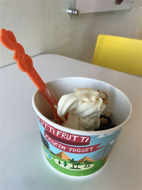 Premium Tart And Mango Froyo Wgranola And Blackberries From Tutti Frutti