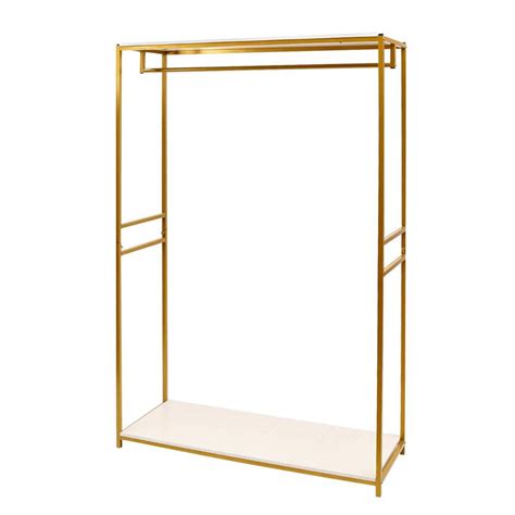 Yiyibyus Creative Retail Heavy Duty Metal Gold Clothes Rack Wedding