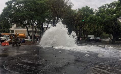 Ciudad De M Xico Mega Fuga De Agua En Miramontes No Ha Sido Controlada