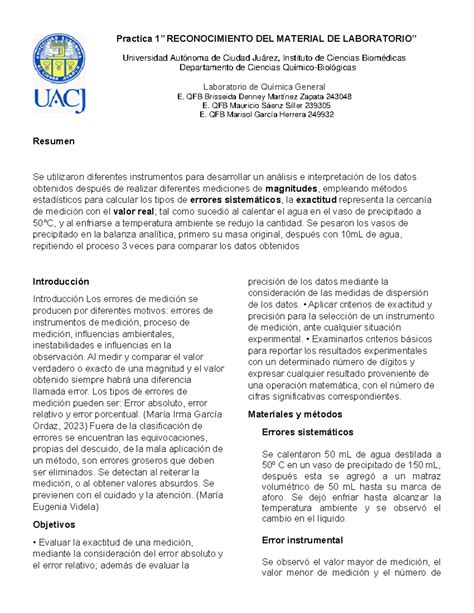 Reporte De Laboratorio Practica Practica Reconocimiento Del