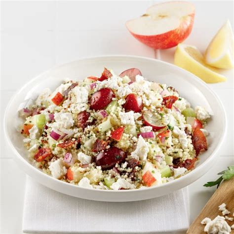 Salade De Couscous Aux Pommes Bacon Et Feta Les Recettes De Caty