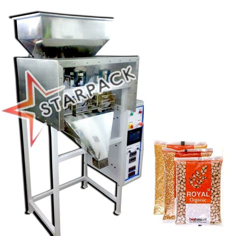 Mild Steel Semi Automatic Weight Metric Filling Machine For Pouch