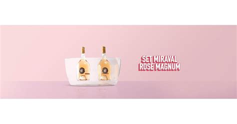 2x Miraval Rose 2019 Magnum Σαμπανιέρα Botilia gr