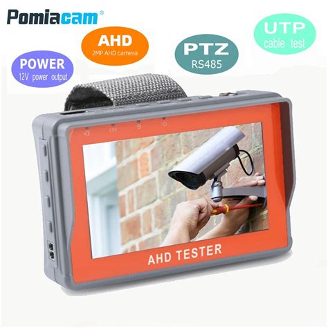 IV7A 4 3Inch HD AHD CCTV Tester Monitor AHD 8MP Analog Camera Testing