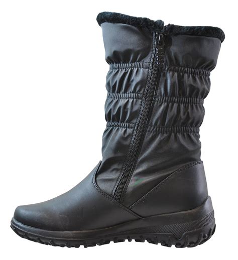 Totes Womens Snow Boots With Zipper Madina Winter Built For Comfort Available In Medium And