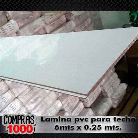 Lamina Pvc Para Techo Mts X Mts Blanca Lisa Bs En