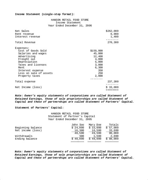 Free 11 Sample Income Statement Templates In Excel Pdf