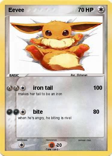 Pokémon Eevee 1130 1130 Iron Tail My Pokemon Card