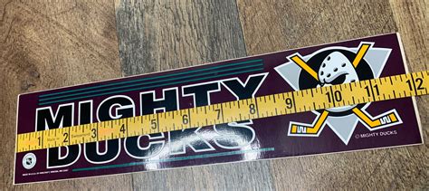 Vintage Anaheim Mighty Ducks Nhl Bumper Sticker Wincraft 12 X 3 Flaw