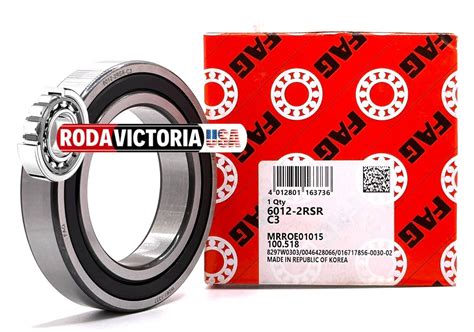 Fag Rs Deep Groove Ball Bearing Rubber Sealed X X Mm Ebay