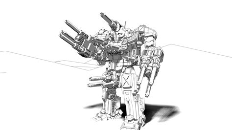 Free Stl File Battletech Haans The Atlas Steiner Scout Lance Mascot