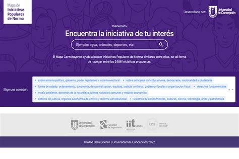 Udec Lanza Mapa De Iniciativas Populares De Norma Para Ayudar A Elegir Entre Propuestas