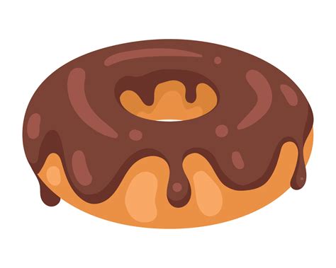 Chocolate Donut Dessert 12013896 Vector Art At Vecteezy