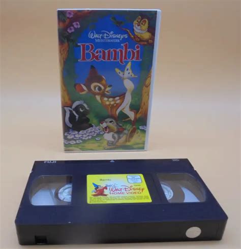 Walt Disney S Meisterwerke Bambi Vhs Videokassette Mit Hologramm