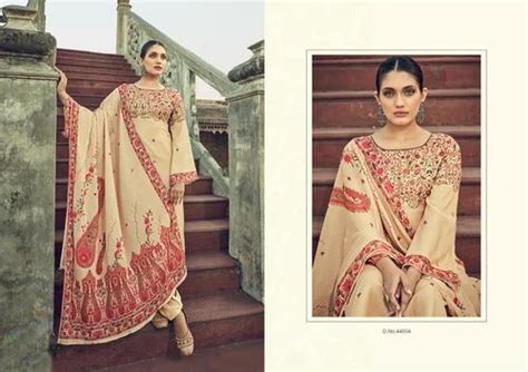 Straight Designer Muslin Suits Unstitched MULTI COLOR At 1395 In