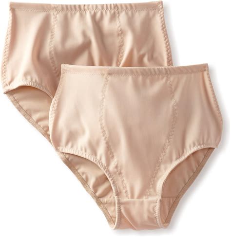 Dr Rey Shapewear Womens Firm Control 2 Pack Firm Brief Panty Nude