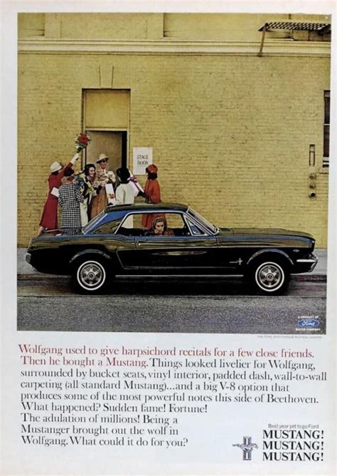 1965 Ford Mustang Advertisement Rvintageads