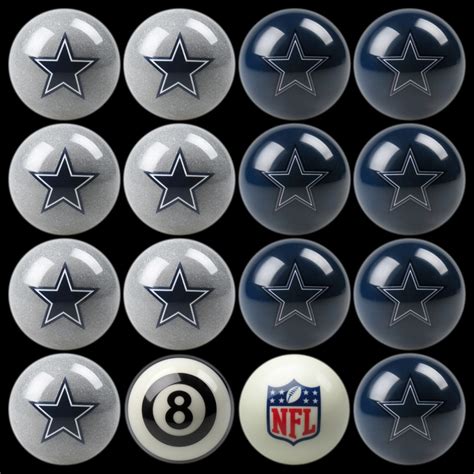 Dallas Cowboys Pool Balls