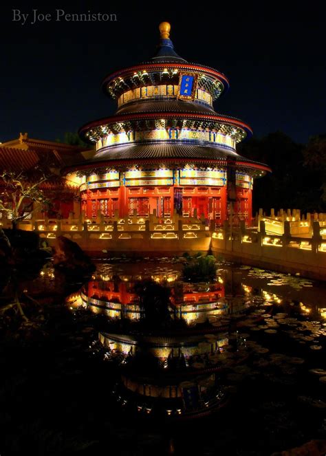 The Walt Disney World Picture of the Day: China at Night [Epcot]