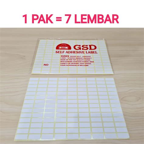 Label Stiker Murah Isi Lembar Lazada Indonesia