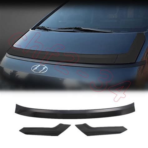 For Hyundai STARIA 21 2023 Matte Black Front Hood Grill Cover Bonnet