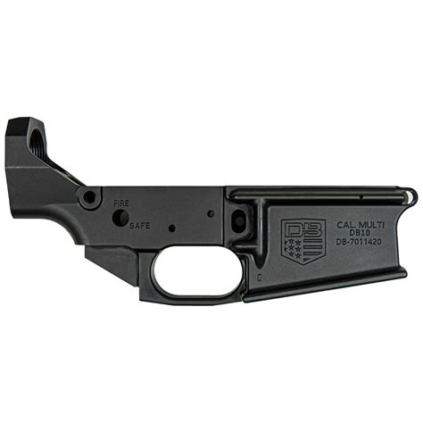 Db Stripped Carbon Series Rifle Lower W Attachment Pins Black