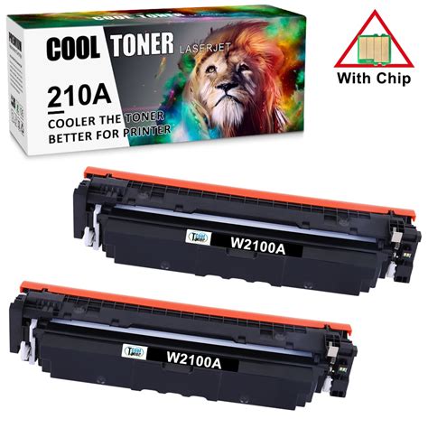 Cool Toner 210a Toner Cartridge With Chip Compatible For Hp 210a W2100a 210x W2100x For Hp