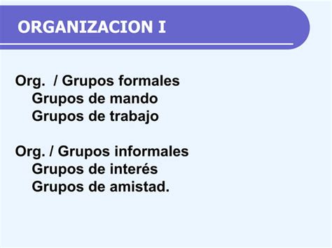 Tipos De Organizaciones Organización Empresas I Ppt