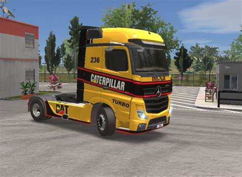 Mercedes Actros Skin Cat Truck Simulator Ultimate Mercedes Skin