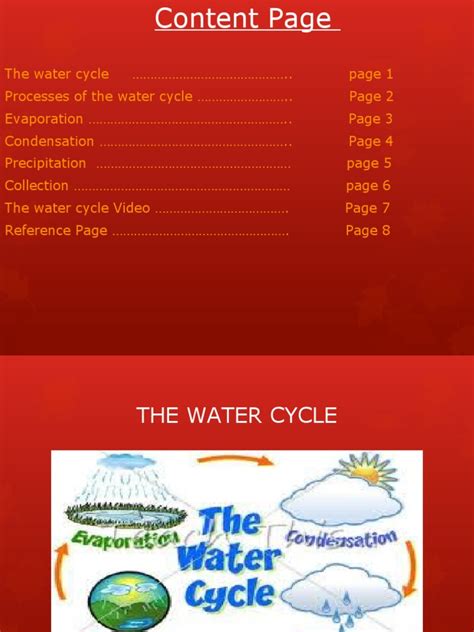 The Water Cycle | PDF | Water Vapor | Evaporation