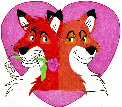 Tod And Vixey Valentine's Day #2 by Yoshiknight2 on DeviantArt