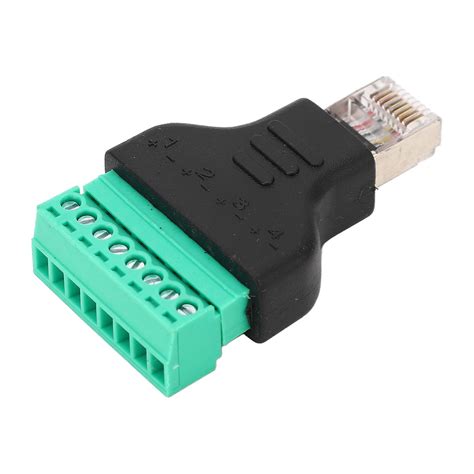 3pcs Rj45 Screw Terminal Adapter Rj45 Female Thread To 8 Pin Network Connector Welding Free