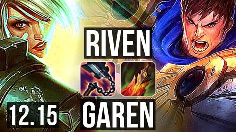 Riven Vs Garen Top 605 21m Mastery Dominating Euw Master