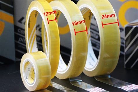 Loytape Scotch Tape 12mm 18mm 24mm X 45m Big Dispenser Coil